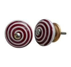 Cherry Pattern Flat Knob