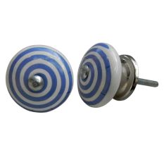 Sky Blue Pattern Knob