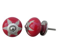 Red Etched Ceramic Knob-05