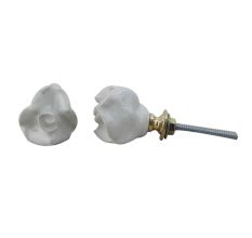 Cream Small Rose Knob