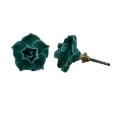 Sea Green Rose Knob