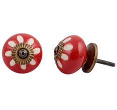 Red Etched Ceramic Knob-20