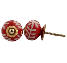 Red Etched Ceramic Knob-02