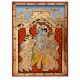 Tanjore painting of Lord Krishna along with Rukmani and Bama