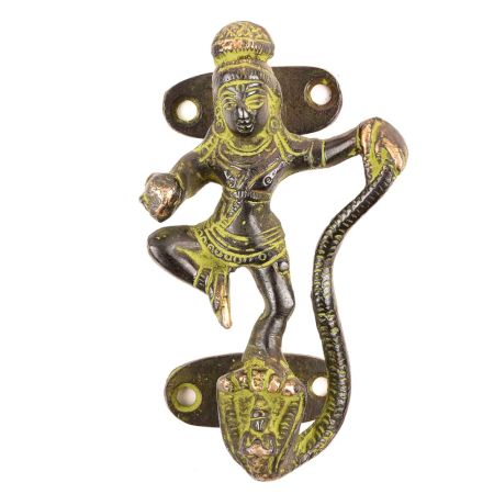Indian Krishna Brass Door Handles