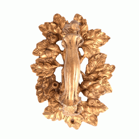 Large Brass Branch Handle with Leaves