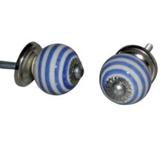 Blue Swirl Knob, Small