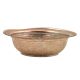 Vintage Copper Wedding Gift Bowl With Embossed Floral Pattern