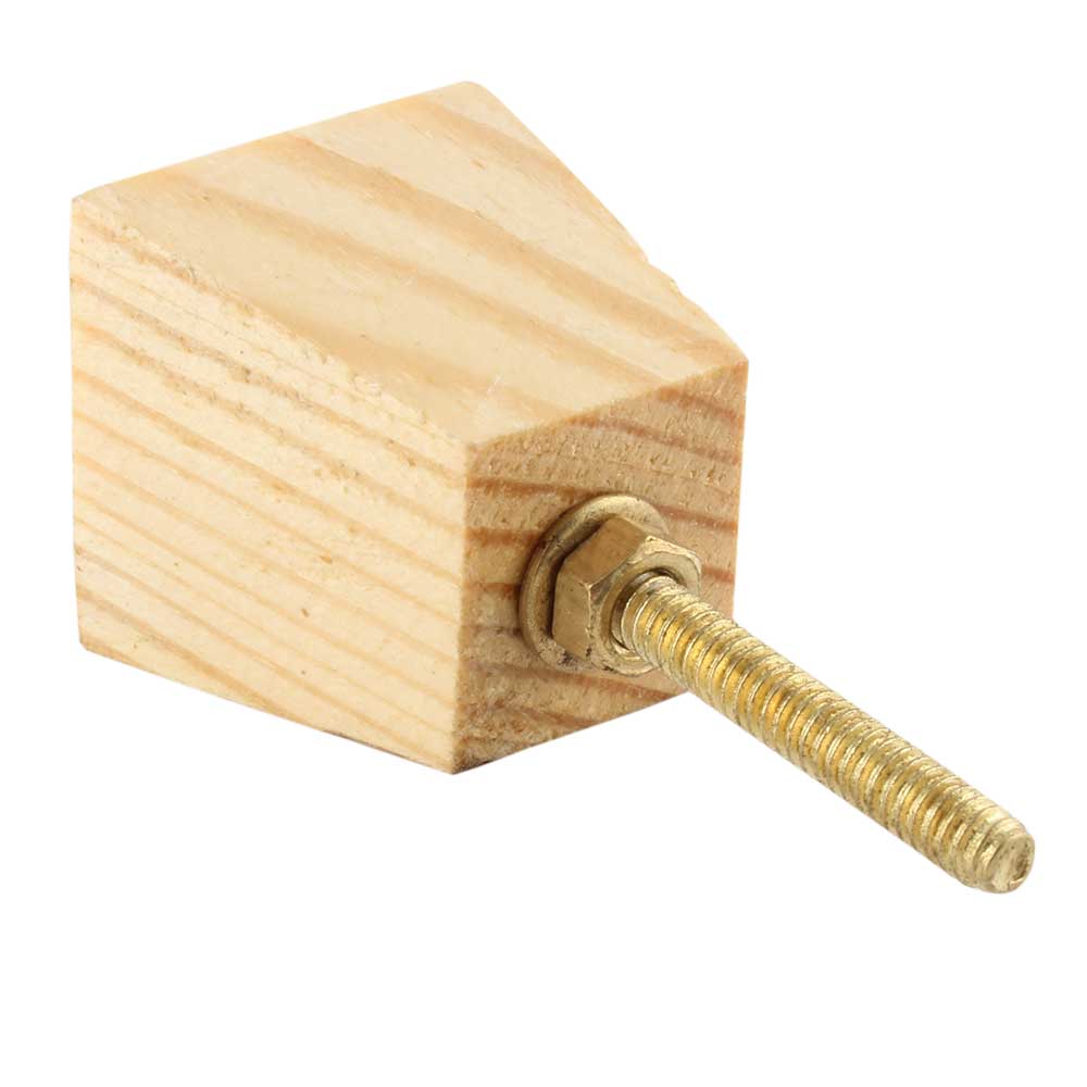 Natural Square Wooden Cabinet knobs