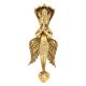 Brass Nag Kanya Door Handle With Golden Finish