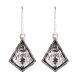 Traditional 92.5 Sterling Silver Earrings Filigree Dangle Earrings