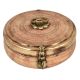 Engraved Brass Round Tiffin Box Tribal Style Gifting Box