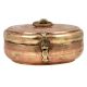 Engraved Brass Round Tiffin Box Tribal Style Gifting Box