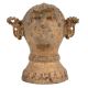 Brass Tribal Goddess Head Statue Showpiece