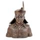 Golden Brass Indian Solider Statue  Gurkha Guard Bust