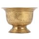 Handmade Brass Interior Pot In Golden Finish