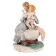 Porcelain Ceramic Mother And Child Love Figurine