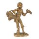 Brass Statue Of Young Girl With Basket Of Grapes