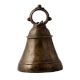 Heavy Brass Temple Ghanta In Dark Finish