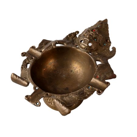 Tibetan Mahakala DeityÂ Brass Ashtray