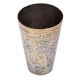 Brass Punjabi Lassi Glass with Indian Flower Design