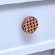 Adorable Black and Brown Pattern Wooden Cupoard Knob