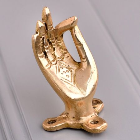 Brass Buddha Abhaya Mudra Hand Pull
