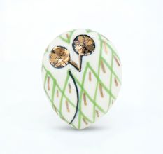 Green Owl Cabinet Bird Knob
