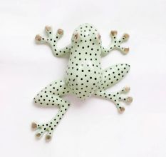 Brass Green Frog Door knocker