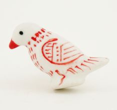 Red Feather Bird Knob