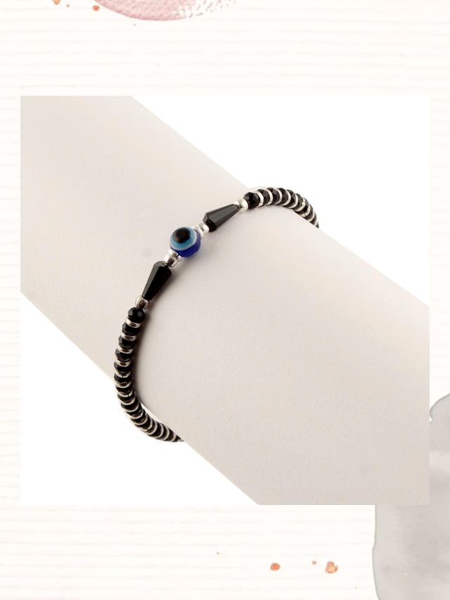 The Trendiest Silver Bracelets With Black Beads To Keep Negativity Away